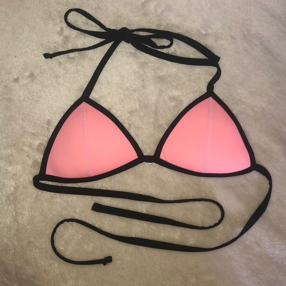 Pink bathing suit top